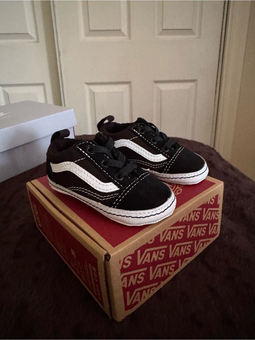 Vans Kids Black and White Old Skool Toddler Sneakers